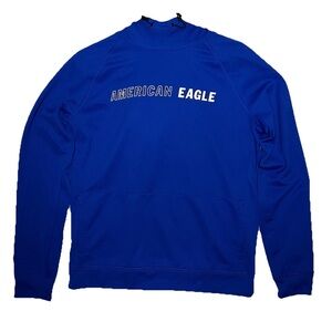 American Eagle Blue Sweatshirt Hoodie Mens Small